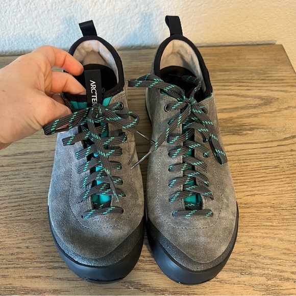 Arcteryx acrux sl leather approach hiking shoe ortholite vibrant grey - Picture 7 of 11
